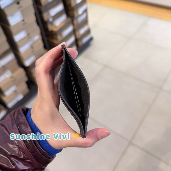 NWT Coach Slim Id Card Case In Signature Canvas CW366 BLACK CURRANT - Picture 5 of 7